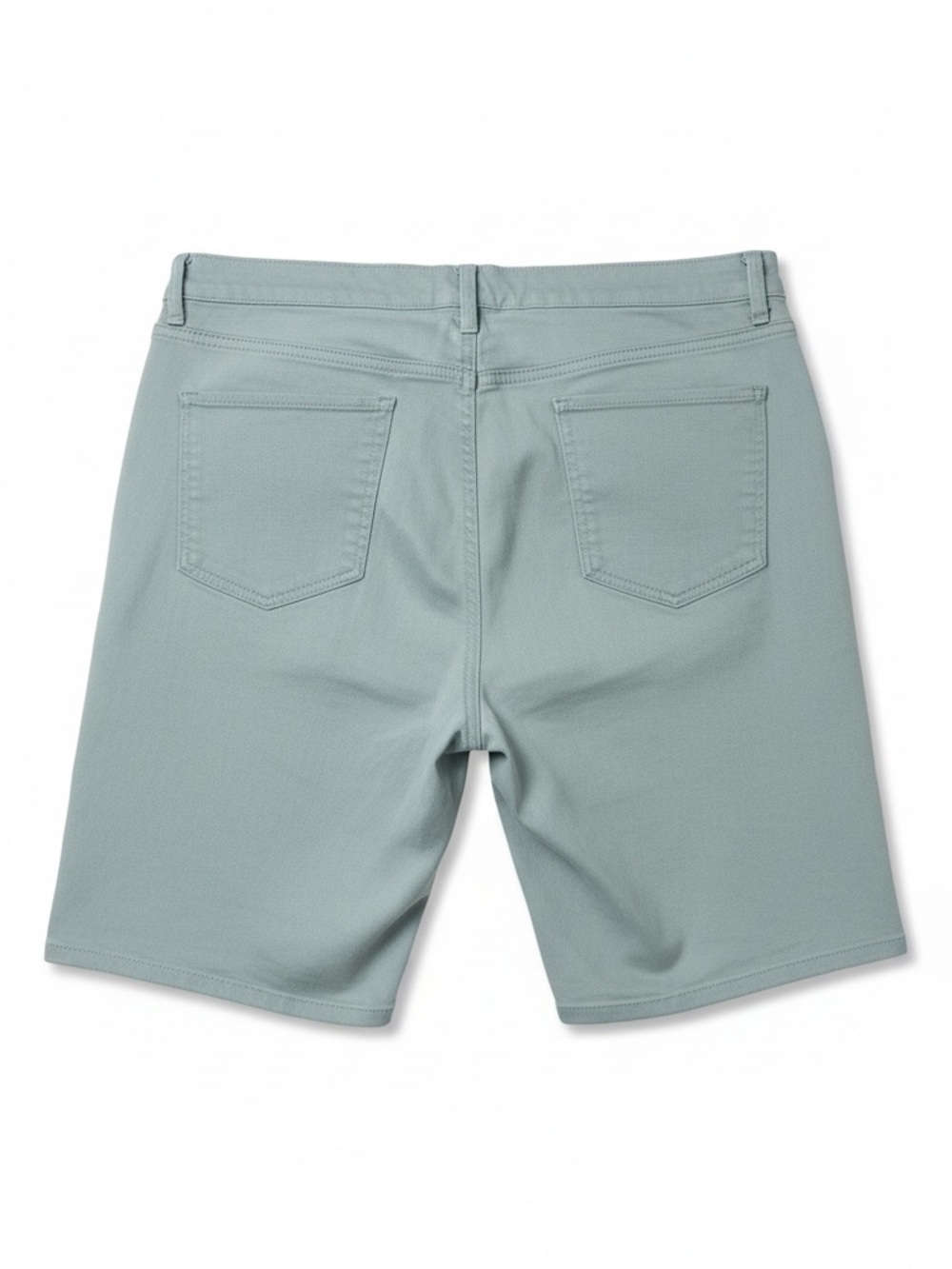 Womens Light Blue Denim Bermuda Shorts - Classic Five-Pocket - Picture 3 of 7